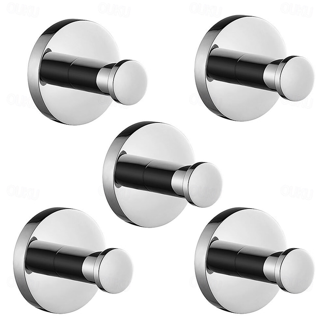  Fürdőköpeny akasztó Új design / Kreatív Modern / Hagyományos Fém 5db - Fürdőszoba Fali