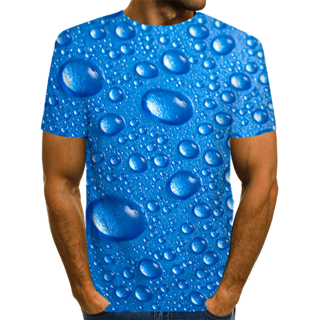  メンズ tシャツ ラウンドネック 半袖 グリーン ブルー パープル カジュアル デイリー プリント トップス ストリートウェア 誇張された 夏 グラフィック tシャツ