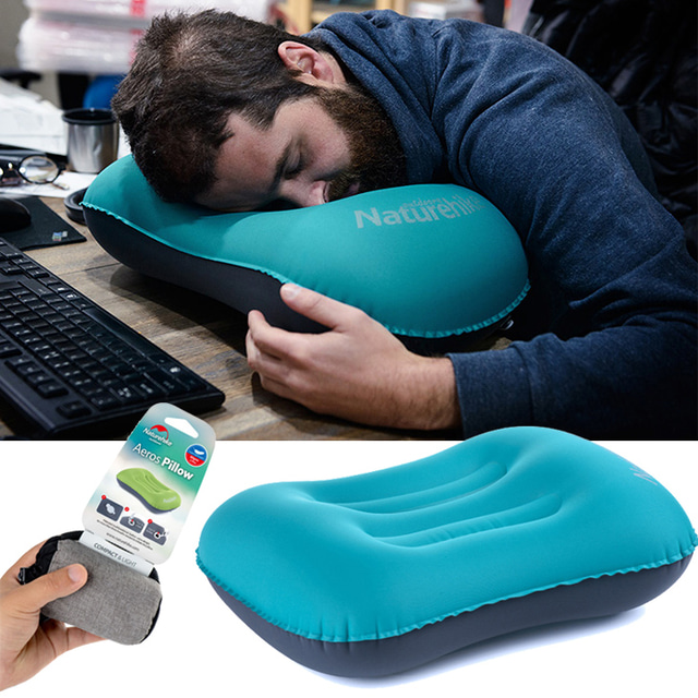  Naturehike Ultralight Inflating Travel Pillow / Camping Pillow Outdoor Camping Portable, Foldable TPU / Polyester Camping / Hiking, Traveling, Outdoor for Neck & Lumbar Support 1 person