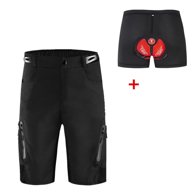 fahrradshorts herren gepolstert WOSAWE Herren Gepolsterte Fahrradshorts Radfahren MTB Shorts Silikon