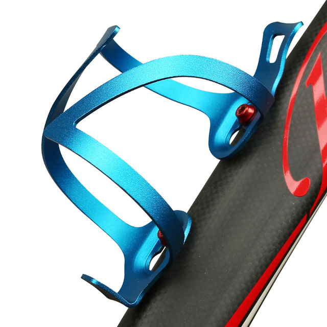  אופניים כלוב בקבוק מים נייד קל משקל מגן עמיד קל להתקנה עבור רכיבת אופניים אופני כביש אופני הרים אופניים מתקפלים רכיבת פנאי סגסוגת אלומיניום שחור אדום כחול