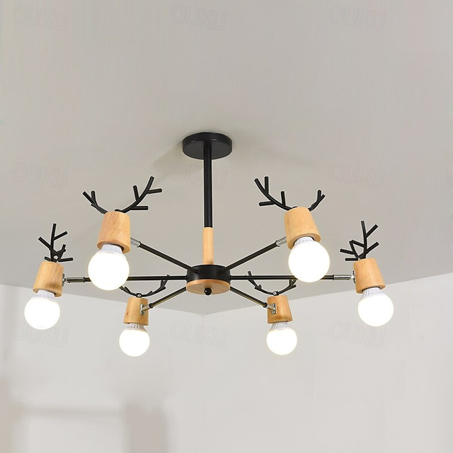  80 cm Sputnik Design Kronleuchter Metall lackierte Oberflächen moderner nordischer Stil 220-240V