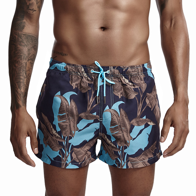  SEOBEAN® Bărbați Pantaloni Scurți de Înot Boxeri înot Pantaloni Uscare rapidă Cordon - Înot Surfing Vopsire Primăvară Vară / Micro-elastic