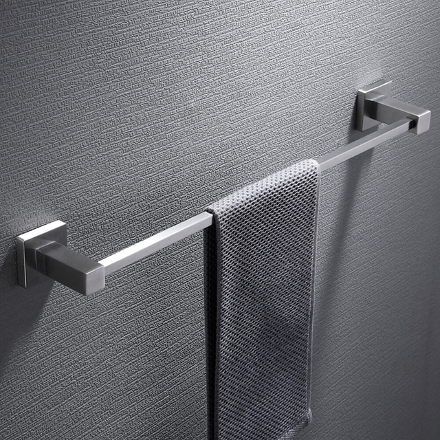  バスルームハードウェアセットには、バスルームのタオルバー/ローブフック/タオルホルダーが含まれます 304ステンレススチールウォールマウントシルバー3個