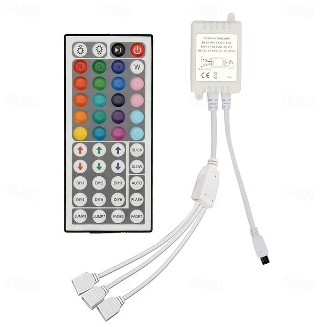 New Design of High Quality IR 44 key RGB Controller Three Way