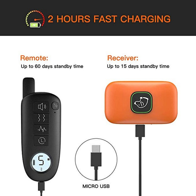 Pet Dog Shock Collar With Remote 1000ft Range Electric Collars for Pet