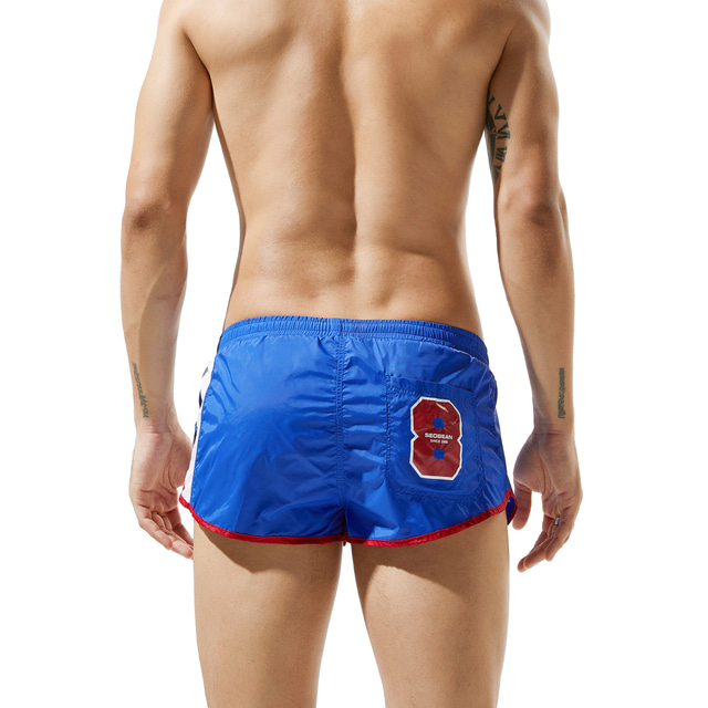 Einfarbige Schwimmhose Herren-Kurzhose Mit Kordelzu Produktbild-Vorschau 5