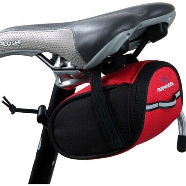  1 L Nyeregtáska Fényvisszaverő Vízálló Kerékpár Kerékpáros táska Terylene Vízálló szövet Kerékpáros táska Kerékpáros táska