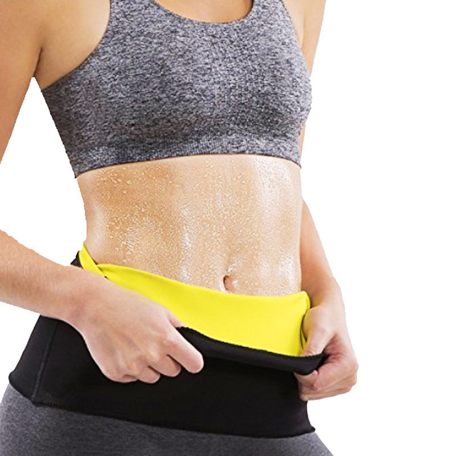  Body Shaper Sweat Waist Trimmer Sauna Belt 1 pcs Sports Neoprene Yoga Gym Workout Exercise & Fitness Stretchy Slimming Weight Loss Tummy Fat Burner For Waist Abdomen