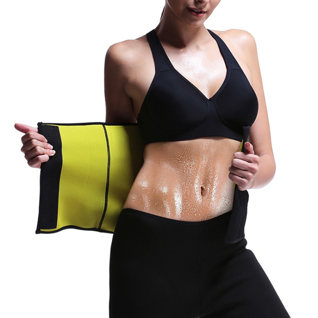  Sweat Waist Trimmer Sauna Belt Sports Neoprene Yoga Gym Workout Exercise & Fitness Adjustable Weight Loss Tummy Fat Burner Hot Sweat For Men Women