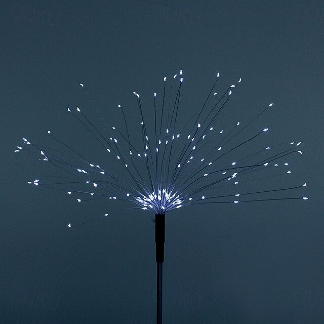  Светодиодные солнечные гирлянды фейерверков водонепроницаемые одуванчики для садов и патий