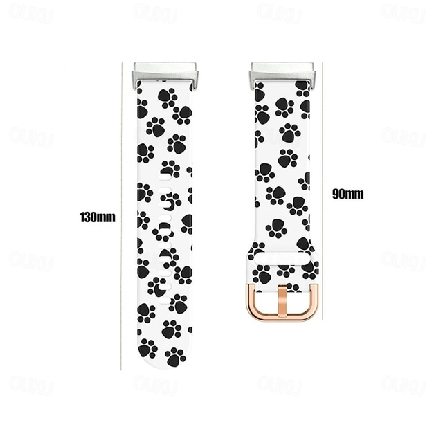 Smart Watch Band Compatible with Fitbit Versa 3 Sense Soft Silicone
