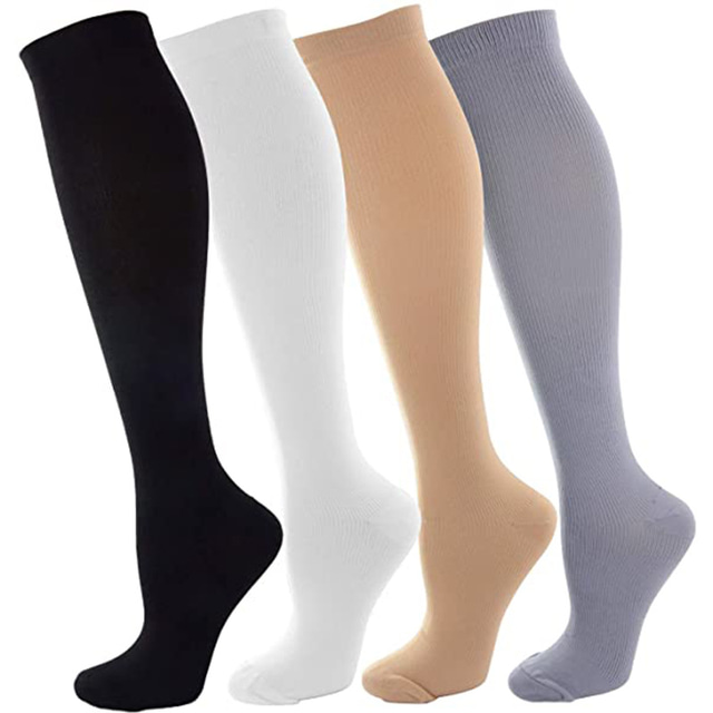  Компрессионные носки Толстые короткие носки Спортивные носки Муж. Жен. Велоспорт Сохраняет тепло Быстровысыхающий Дышащий 4 пары Коричневый 4 пары Смешанный цвет (черный и белый кожно-серый) Серый 4