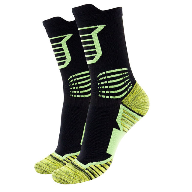 ανδρικές γυναικείες κάλτσες πεζοπορίας ποδηλατικές κάλτσες απορρόφησης υγρασίας σπορ με μαξιλάρια θερμικής πεζοπορίας χειμερινές κάλτσες πληρώματος εξωτερικού χώρου ζεστές αναπνέουσες βαμβακερές πράσινες κατά της φουσκάλας για κάμπινγκ κυνήγι ψάρεμα αναρρ
