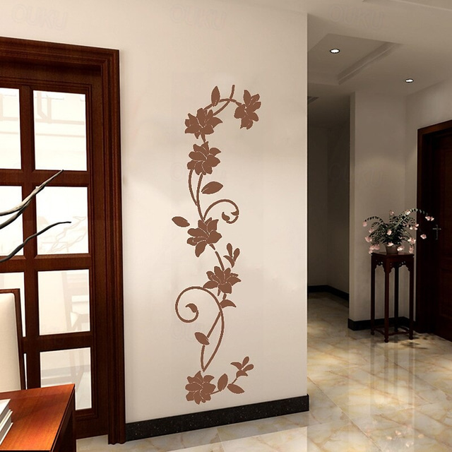  Botanical Decorative Vinyl Wall Stickers Home Decoration 30X105cm Wall Stickers for bedroom living room Removable Stickers Wall Decor