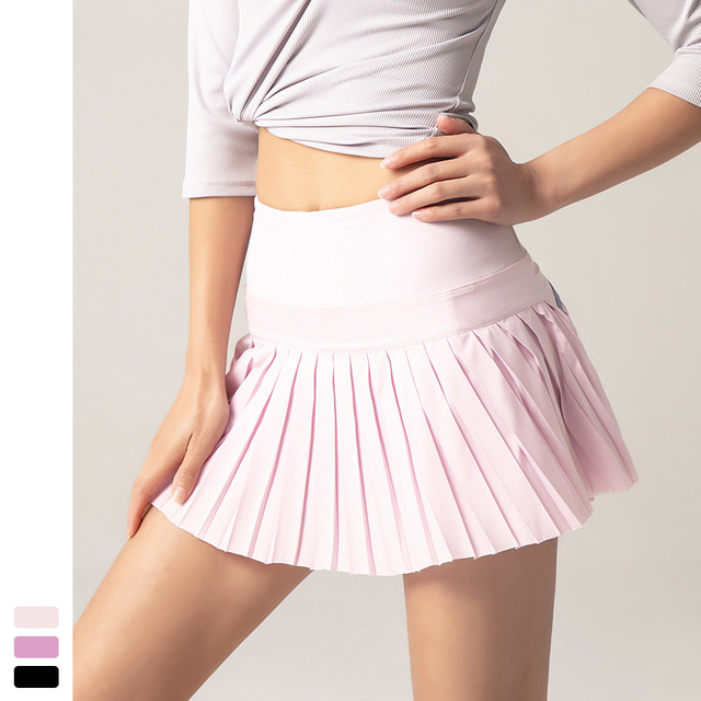  Women's Running Skirt Athletic Skorts Tennis Skort Bottoms Solid Colored Moisture Wicking Black Purple Pink / Micro-elastic