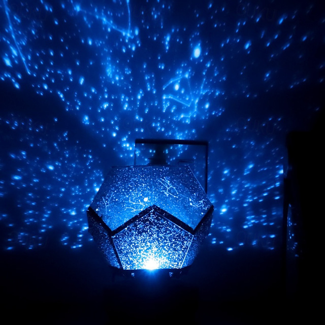  LED Starry Projector Light Bedside Night Lamp Planetario Casero for Kids Baby Nursery Planetarium Constellation Projector Night Scape Lights Home Bedroom Decoration
