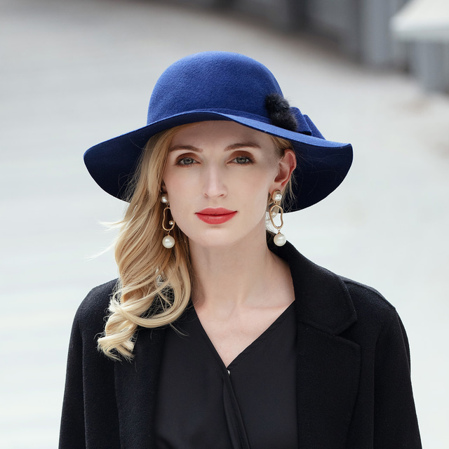  Chapéus de lã 100% simples da moda com pom-pom 1 peça boné de casamento/copo de melbourne