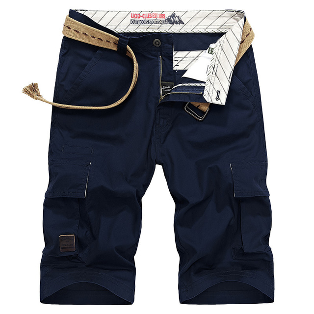  Men's Cargo Shorts Work Pants Hiking Shorts Summer Outdoor Breathable Lightweight Soft Comfortable Bottoms Green Black Fishing Climbing Running 30 31 32 33 34