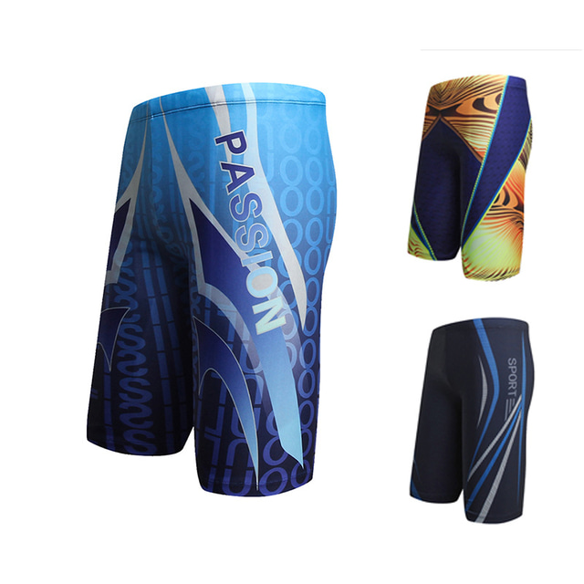  Per uomo Pantaloncini da mare Boxer da surf Nuoto Surf Sport acquatici Dipinto Costumi da bagno Ultra leggero (UL) Traspirante Asciugatura rapida Elastene Terital Abbigliamento mare / Estate
