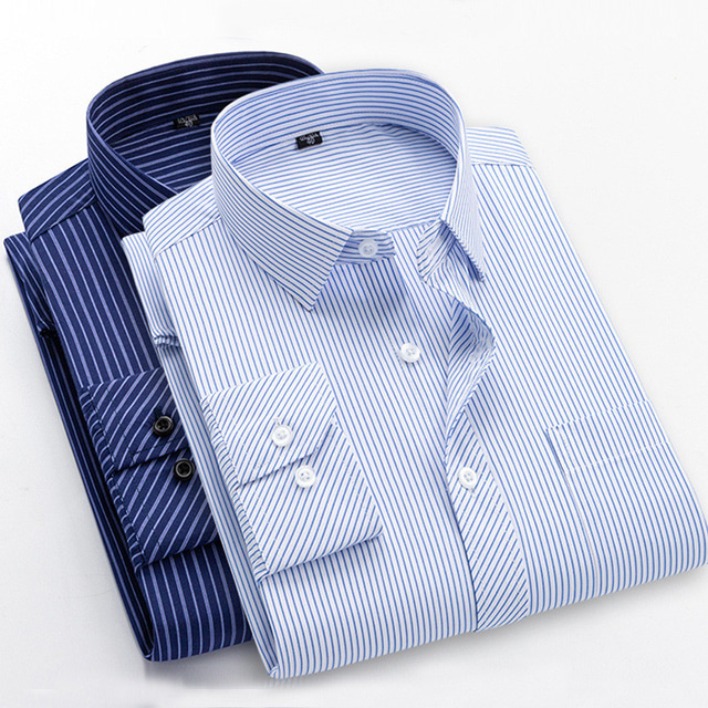  Men's Shirt Dress Shirt Waves Collar Turndown A B C D E Work Casual Long Sleeve Clothing Apparel Cotton Business Simple