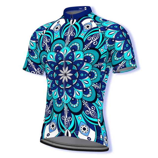 OUKU Maillot Velo Cyclisme Homme Manches Courtes VTT Vélo tout terrain