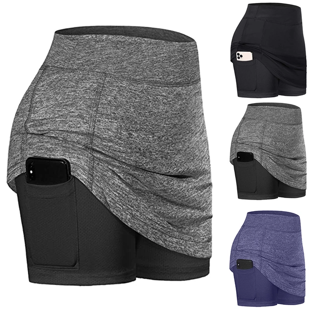 Shorts For Women Tennis Skorts For Women With Pockets Athletic Skirt Skirts For Tummy Lightweight Summer Skorts Skirt Blue Women Blendingpants M