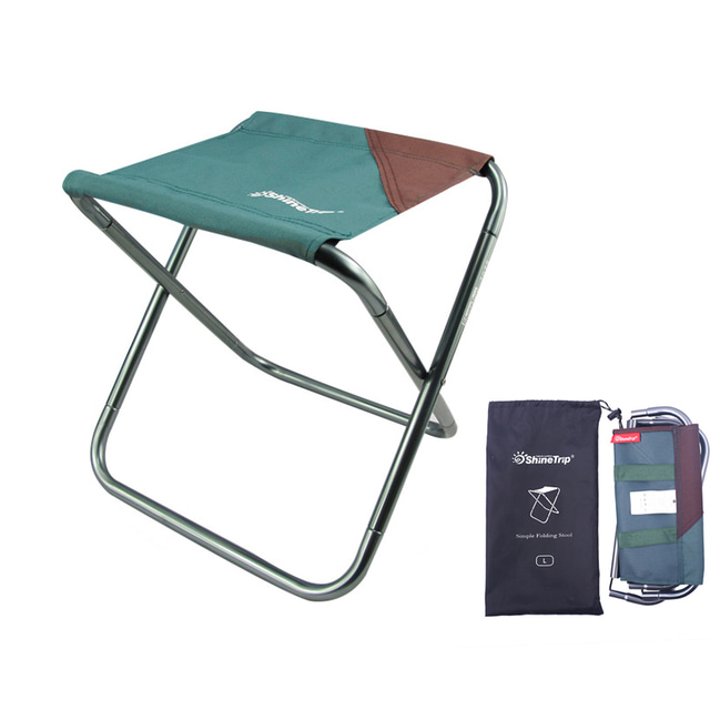 Camping Stool Portable Ultra Light (UL) Multifunctional Foldable Oxford 7075 Aluminium Alloy for 1 person Fishing Beach Camping Traveling Autumn / Fall Winter Dark Green Coffee / Breathable