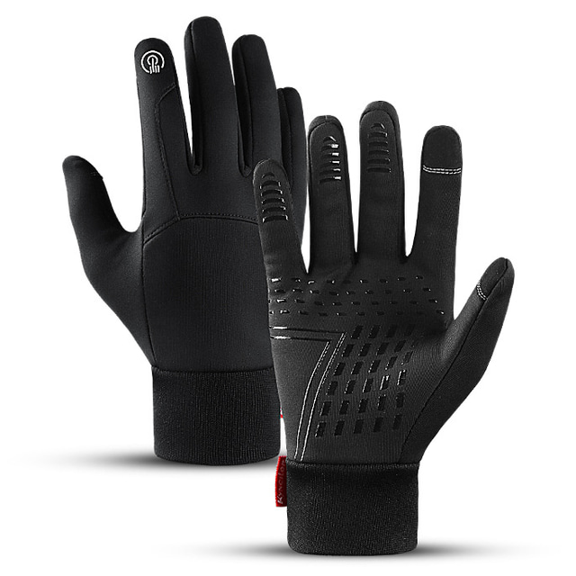  rękawiczki rowerowe, unisex zimowe cienkie rękawiczki termiczne ekran dotykowy antypoślizgowe rękawiczki do biegania ciepłe rękawiczki do jazdy na co dzień praca turystyka wspinaczka polowanie