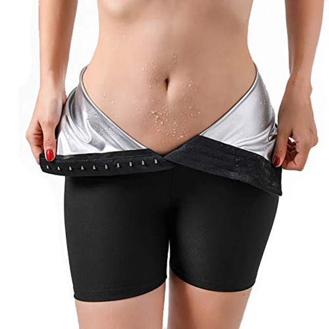  sved shorts kvinder kvinder sauna sved træning leggings gym fitness træning capri bukser varm termo body shaper
