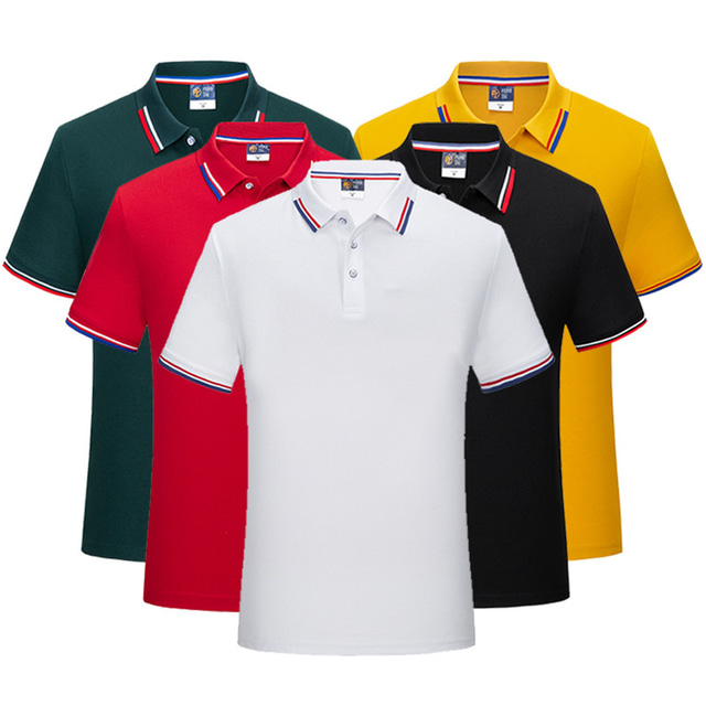  Men's T shirt Polo Shirt Golf Shirt Short Sleeve Tee Tshirt Top Outdoor Breathable Quick Dry Lightweight Soft Polyester Black Yellow Dark Green Camping / Hiking Hunting Fishing
