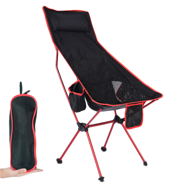 Lot de 2 Chaises de Plage, Chaise Camping Pliante avec Dossier Réglable