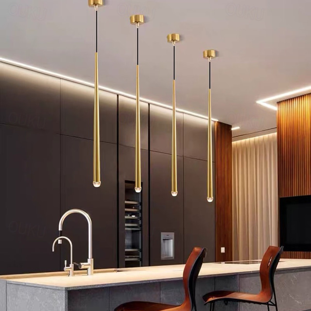  3 cm ciondolo lanterna design lampada a sospensione led isola luce metallo elettrolitico moderno 110-120v 220-240v