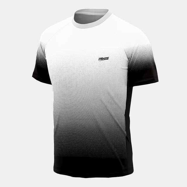  21Grams® Men's Running Shirt Tee Tshirt Top Athletic Athleisure Summer Spandex Breathable Quick Dry Moisture Wicking Fitness Gym Workout Running Active Training Exercise Sportswear Color Gradient