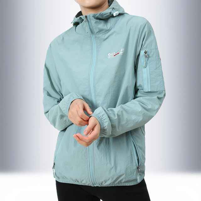  Women's UPF 50+ UV Sun Protection Zip Up Hoodie Long Sleeve Fishing Running Hiking Jacket Windbreaker Summer Outdoor Quick Dry Lightweight Breathable Outerwear Coat Top Hunting Climbing