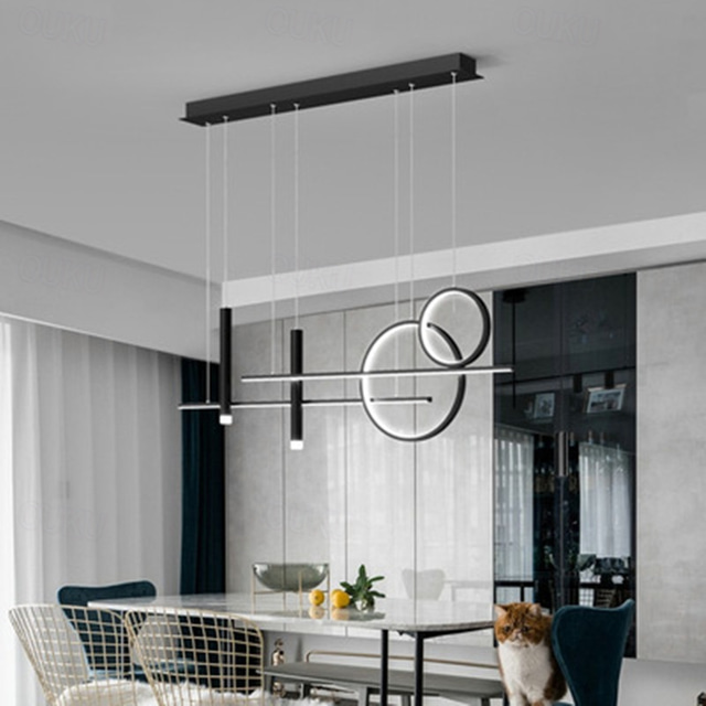  1-Light 100 cm LED Pendant Light  Clusters Design Chandelier Metal Artistic  Modern Style Stylish Painted Finishes  Dining Room Office Shops / Cafes Lights 110-120V 220-240V