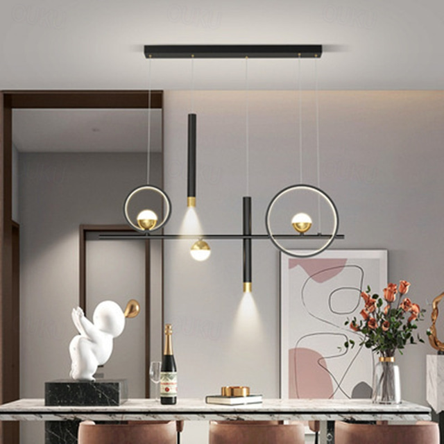  LED závěsné světlo 100 cm jednoduchý designový lustr s hliníkovým lakovaným povrchem LED moderní 220-240V