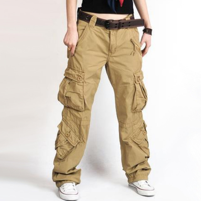  Γυναικεία Παντελόνι πεζοπορίας Παντελόνι εργασίας Τακτικές παντελόνι Στρατιωτικό Εξωτερική Ripstop Αναπνέει Multi Pocket Σκούπισμα ιδρώτα Παντελόνια Παντελόνια Φούστες 8 τσέπες / Φορέστε Αντίσταση