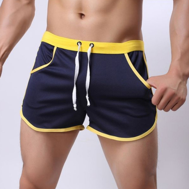  Hombre Pantalones cortos activos Pantalones cortos de sudor pantalones cortos de 11 pulgadas Pantalón Corto Running Pantalones cortos casuales Bloque de color Ligero Deportes Corto Diario Deportes