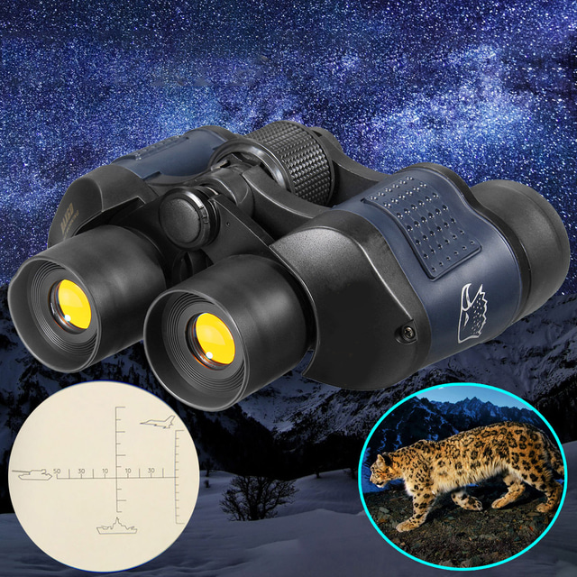  60 X 60 mm Κιάλια Φακοί Νυχτερινό όραμα σε χαμηλό φωτισμό Φορητά Ελαφρύ Υψηλή μεγέθυνση 100/1000 m Multi-Stratificat BAK4 Κατασκήνωση & Πεζοπορία Κυνήγι Ψάρεμα