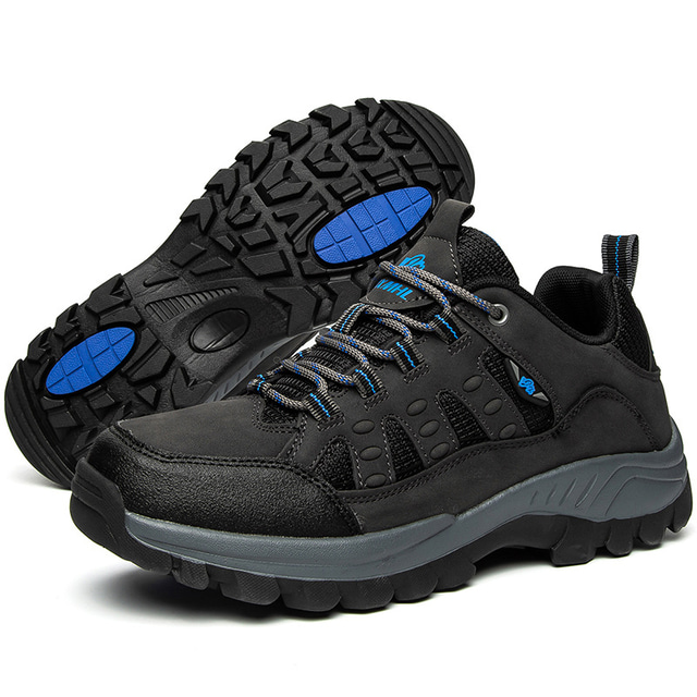  Men's Unisex Hiking Shoes Sneakers Mountaineer Shoes Shock Absorption Breathable Lightweight Wearproof Fishing Hiking Climbing PU Spring, Fall, Winter, Summer Dark Grey Green Yellow Grey