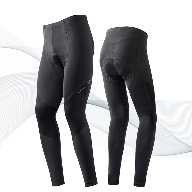  Men's Cycling Tights Cycling Pants Winter Bike Tights Sports Black Thermal Warm Clothing Apparel Race Fit Bike Wear Advanced Sewing Techniques / Stretchy