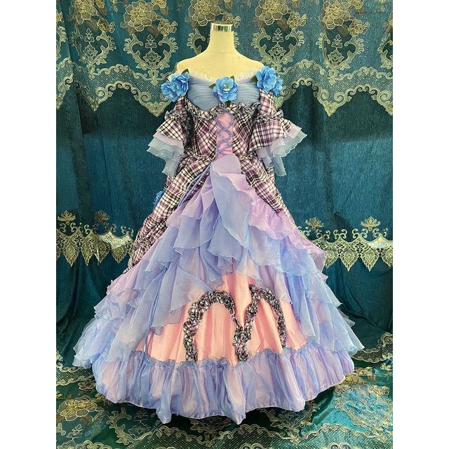  Victoria Style Rococo Cocktail Dress Dress Outfits Party Costume Cinderella Princess Plus Size Women's Halloween Party Prom Carnival of Venice