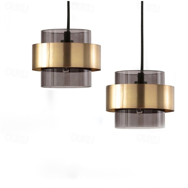  18 cm led hanglamp enkel design metaal moderne stijl cilinder geverfde afwerkingen modern noordse stijl 220-240v