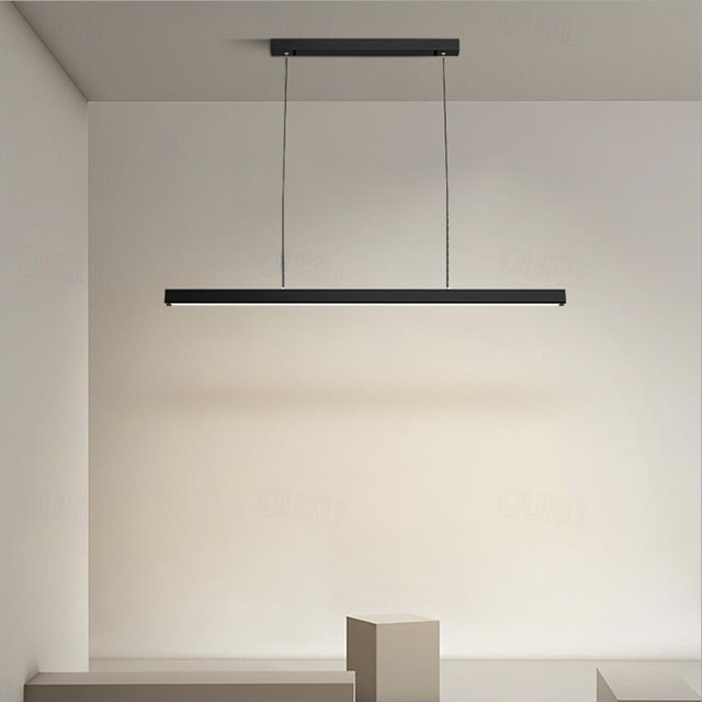  80/100 cm Line Design Pendant Light Dining room Office chandelier Aluminum Painted Finishes Modern 110-240 V