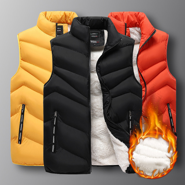  Men's Hiking Fleece Vest Jacket Padded Down Puffer Vest Coats Fishing Vest Winter Outdoor Thermal Warm Windproof Breathable Lightweight Outerwear Winter Jacket Fishing Climbing Running