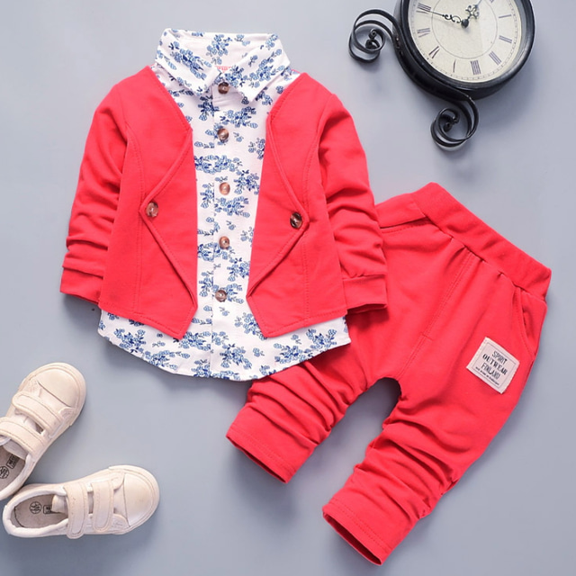 2 Pieces Ring Bearer Suit Boys Kids Suit Formal Suit Clothing Set ...