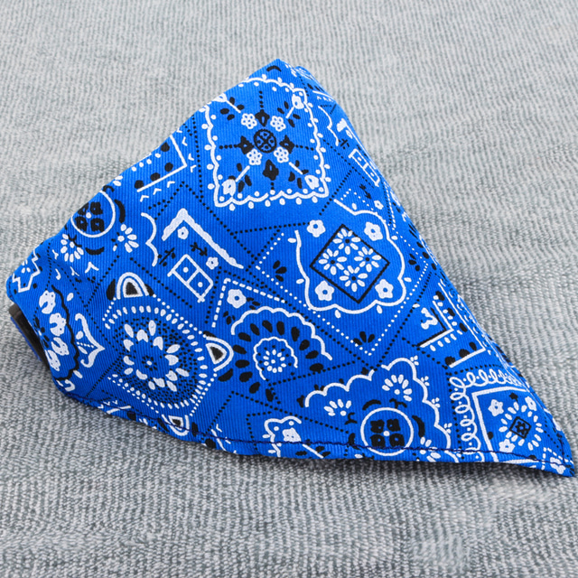  Adjustable Hip-Hop Style Dog Cat Bandana Scarf Collar Pet Neckerchief Waterproof Saliva Towel Cotton Triangle Towel Dog Decor