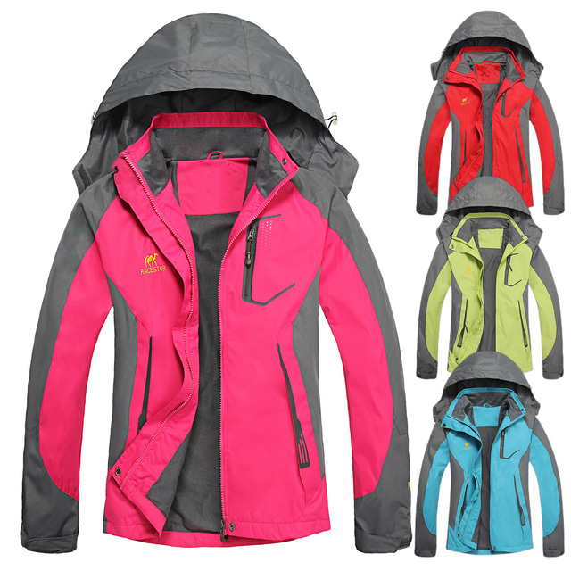  женская водонепроницаемая походная куртка дождевик куртка с капюшоном ветровка зимняя уличная ветрозащитная быстросохнущая легкая куртка тренч верхняя одежда верхняя одежда на молнии охота рыбалка альпинизм красный