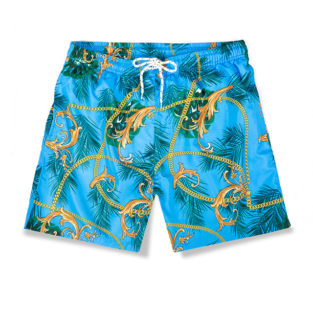  2022 verano nuevos pantalones de playa de vacaciones de ocio transfronterizos con hilo de red pantalones sueltos de cinco puntos con cordón de impresión personalizada